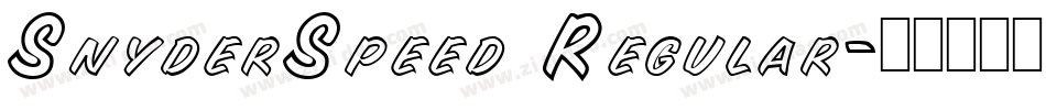 SnyderSpeed Regular字体转换
